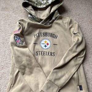 Nike Tan Pittsburgh Steelers Hoodie-medium